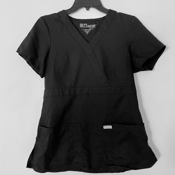 Turquoise scrub top and pants set with pockets - Picture 2 of 16